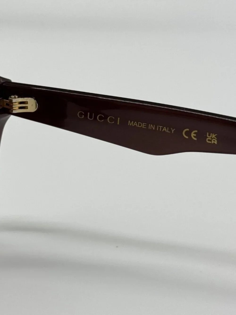 New Gucci GG1263S 003 Brown Unisex Aviator Sunglasses